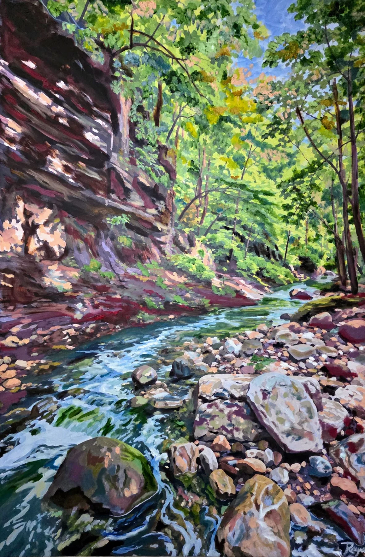 Line Creek Curve, artwork by Rayne Ethetton